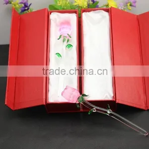 2016 Latest Design Romantic Crystal Rose Flower for Wedding Favors 160*25mm Red /pink Hot Selling thumbnail-6