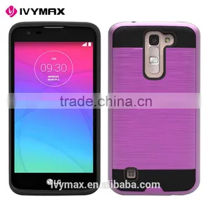 2016 New Hot Selling Products Double Layer Protective Brushed Metallic Phone Case for LG K7/M1/Tribute 5/Escape 2016 thumbnail-6