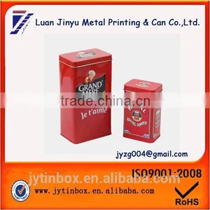 Factory Direct High Quality Rectangular Coffee Tin Can thumbnail-1