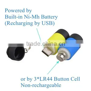 USB Rechargeable LED Keychain Light With Fire Retardant ABS Body Flashlight Quality Choice thumbnail-5