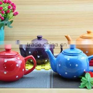2015 Dot Design Stoneware Teapot thumbnail-1