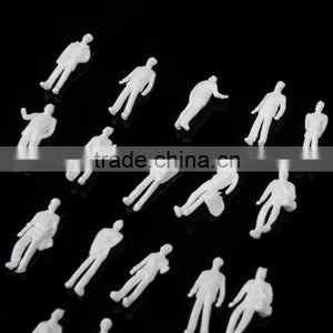 Artificial Model Human White Figure, White Figure for Z Scale, Scale Models Figure, Model White Figure for 1/150 thumbnail-3