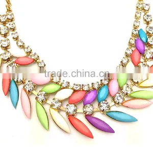 Fashion Unique Design Shiny Crystal Necklace Alloy Necklace thumbnail-2