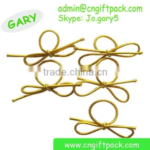 Silver Metallic Elastic String With Bow Christmas Ornament String thumbnail-6
