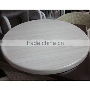 Coffee Shop Table Square Werzalit Marble Resin Garden Table Top for Sale T2601 thumbnail-2
