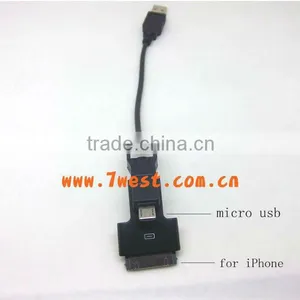 3 in 1 Universal Sync/charge Usb Cable for Iphone/micro Usb/mini Usb Adapter thumbnail-1