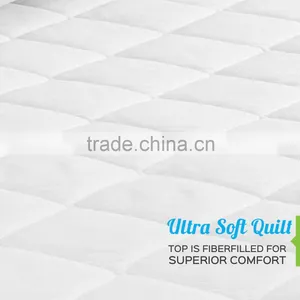 Quilted Waterproof Hypoallergenic BedBug Mattress Pad Cover Protector thumbnail-2