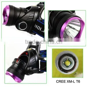 C-REE T6 LED Headlight 18650 Battery Rechargeable Zoom Hunting Camping Headlight thumbnail-2