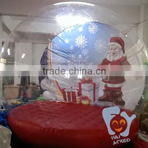 5m Outdoor Christmas Ornament Giant Xmas Inflatable Giant Snow Globe for Take Photo thumbnail-3