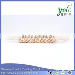 Eco-friendly Bamboo Rolling Pin With Engraved Camel Pattern thumbnail-4
