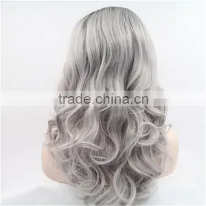 Fashion Beautiful Colorful Ombre Synthetic Hair Wig Lace Front Wig Quality Choice thumbnail-4