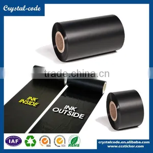 Wholesale Customized Black 90x300m Wax Base Ribbon for Zebra Printer thumbnail-5