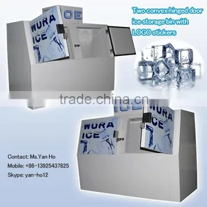 Two Convex Hinged Door Ice Storage Bin With LOGO Stickers thumbnail-1