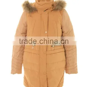 Female Warmer Winter Fake Fur Hood Restoring Ancient Ways in the Long Down Jacket thumbnail-1