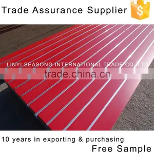 China 1220*2440*15mm Melamine Mdf Slot Board With Aluminium Strip thumbnail-5