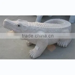 Crocodile Granite Sculpture thumbnail-1