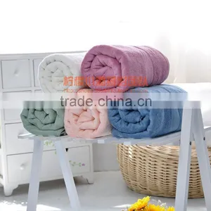 Wholesale Plain Dyed Bamboo Towels Bath Towel Soprt Towel Made in China thumbnail-2