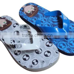 2015 Summer Trendy Men Beach Slippers With Cartoon Priting thumbnail-1