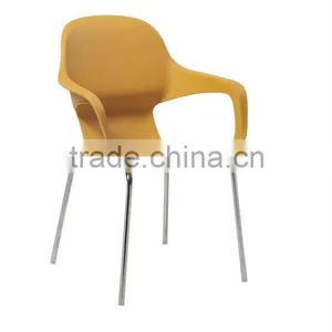 Small Convenient Plastic Leisure Chair With Armrest HC-N011 thumbnail-1