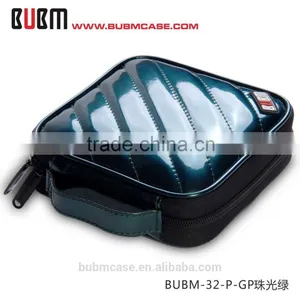 Green BUBM 32 Capacity PU Leather Cover CD Case CD Box DVD Case CD-ROM Holder Car Disc Case thumbnail-2