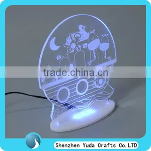 Express Perspex Display Base, Plexi Material Countertop Engraved Acrylic Stand With Led thumbnail-2