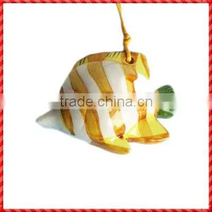 Fishlike Yellow Ceramic Ocarina for Happy Flute thumbnail-1