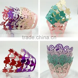 Free Sample Lovely Laser Cut Cheap Paper Wedding Cake / Cupcake Box thumbnail-2