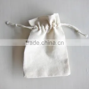 Organic Cotton Drawstring Bags With Logo Printing thumbnail-1
