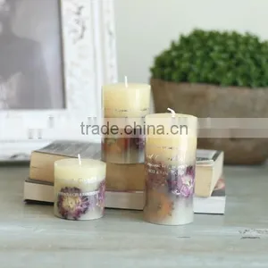 OEM Gift Scented White Pillar Candle thumbnail-6