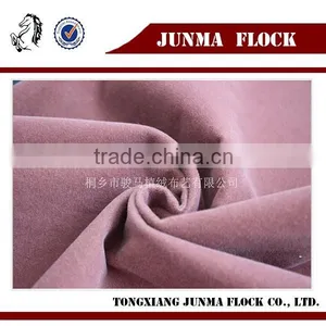 Dark Pink Plain Pattern China Flocking Fabric Wholesale Plain Cotton Textiles thumbnail-1