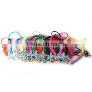 Colorful Catholic Rosary Cross Bracelet,rope Magnetic Fish Bracelet,fashion Charm Jewelry Bracelet thumbnail-1