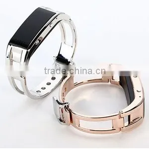 2016 New Fashion Metal Alloy Bluetooth D8 Smart Bracelet With Pedometer D8 Smart Bracelet Watch thumbnail-1
