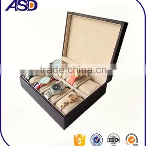 China Custom Made 2016 Trendy Fashion Wholesale Cheap pu Leather Watch Case Packaging /watch Display in Good Quality thumbnail-3