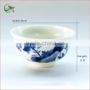 Wholesale Price Lotus Painting Small Lipton Porcelain Tea Cup thumbnail-1