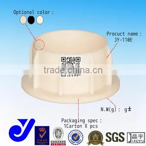 JY-110E|Beige Plastic Pipe Fitting End Cap|28mm Plastic Pipe End Cap|Flooring Protection Cover thumbnail-1