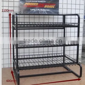 Car Battery Stand , Car Battery Display Rack /metal Material Battery Stand thumbnail-1