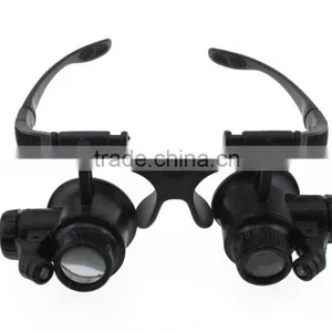 10X 15X 20X 25X Binocular Loupe Glasses Magnifier Magnifying Glass With LED Light for Jewelry Appraisal Watch Repair thumbnail-3
