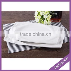 Hot Sale Restaurant Use White Melamine Rectangular Plates thumbnail-4