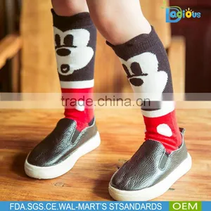 Wholesale Girl Knee High Children Socks Mickey Cartoon Socks thumbnail-2