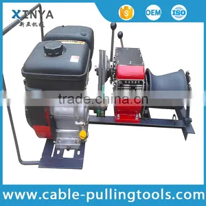 Winch Manufacturer 1 Tons Cable Winch HONDA/YAMAHA Engine for Power Construction thumbnail-2