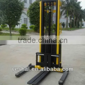 Veshai 2200lbs Powered Lift Stacker With Adjustable Forks and Legs VH-BS-100/38 AA thumbnail-4
