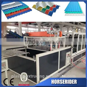 Good Market Pvc+ASA/PMMA Plastic Roof Tile Sheet Plate Making Machine thumbnail-6