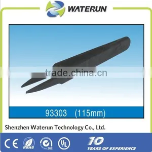93303 Conductive Plastic Tweezers,antistatic Plastic Tweezers,black Plastic Tweezers thumbnail-1