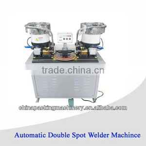 Dual-ram Pneunatic Automatic Double Head Ear Welder Machine thumbnail-1