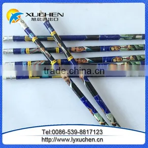 Wholesale Cheap Round/hexagonal Promotional Wooden Black Lead HB Pencil With Eraser thumbnail-6