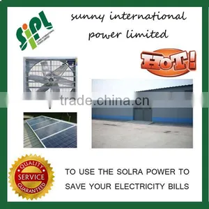 Detached Solar Panel Powered 710 mm Blades Industrial Aluminium Ventilation Fan thumbnail-1