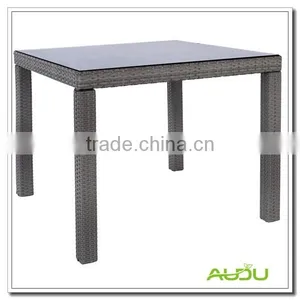 Patio Table,Classic Rattan Color Rectangle Table thumbnail-1