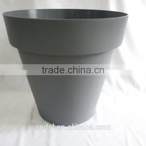 OEM Lighted Ornamental Colorful Cheap Plastic Flower Pots Wholesale thumbnail-2