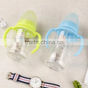 BPA Free Wide Neck Glass Feeding Baby Bottle thumbnail-1