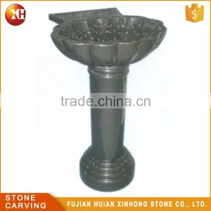 Small Oval Granite Corner Synthetic Stone Bathroom Sink thumbnail-2